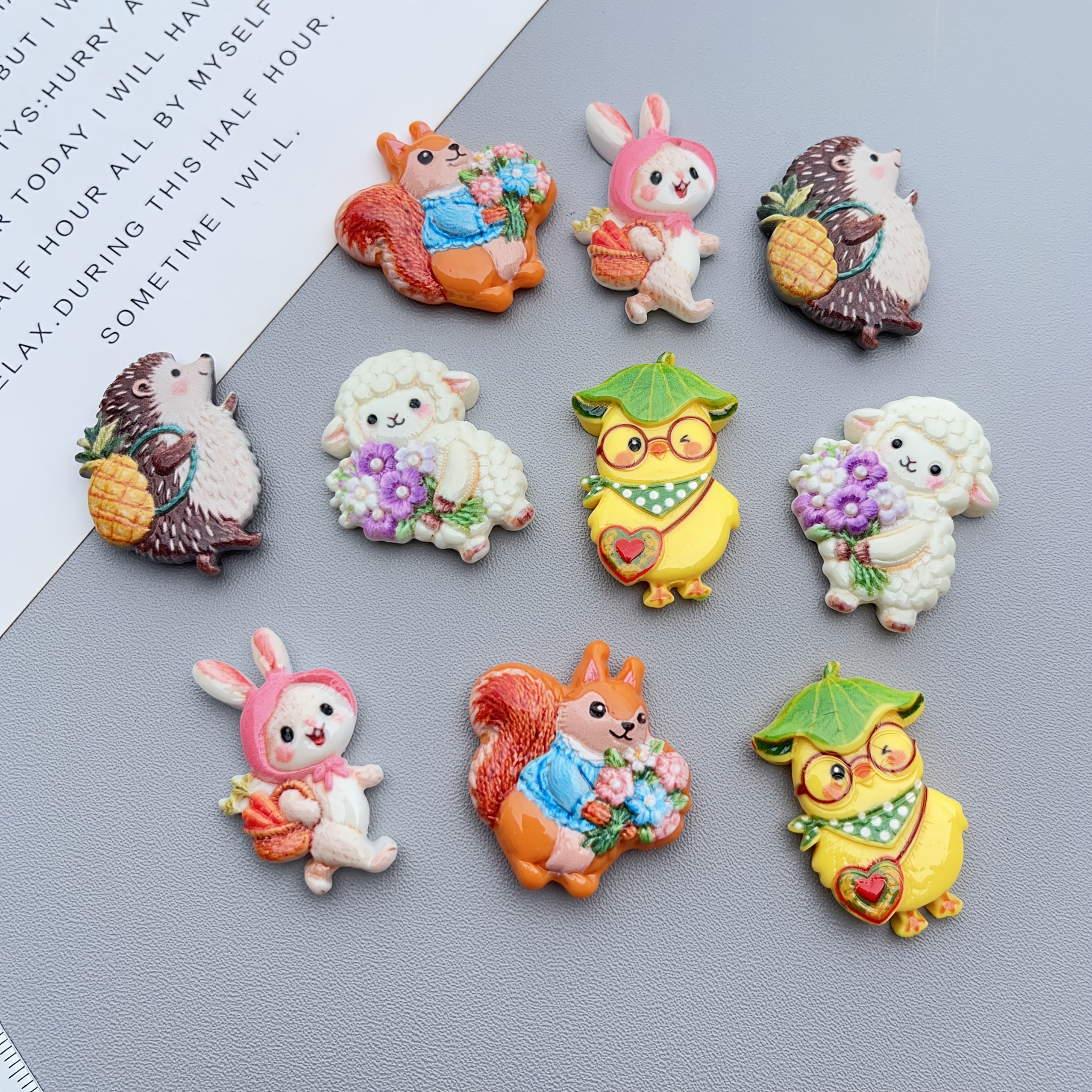 E-shop 10 Stück gemischte DIY Harz-Aufkleber-Patches für Erwachsene für Ohrringe, Haaraccessoires, Basteldekorationen (geeignet ab 14 Jahren)