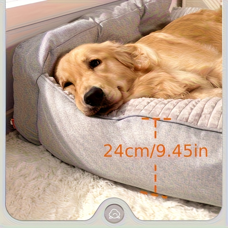 suitable for 24 dog breeds extra large dog bed universal support for medium and large dogs luxury pet sofa with removable washable bottom high density soft filling suitable for dogs from 15 to 110 23 lbs   use Product details 9