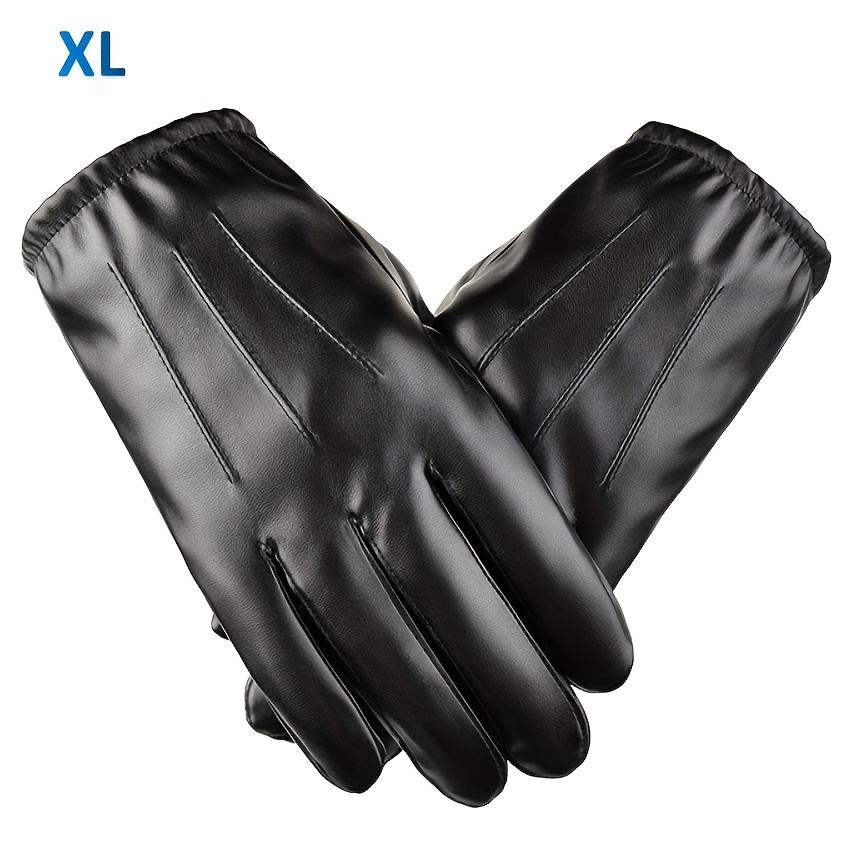 Image of Men's Winter Skiing Warm Gloves, Outdoor Gloves, Driving Full Finger Gloves
