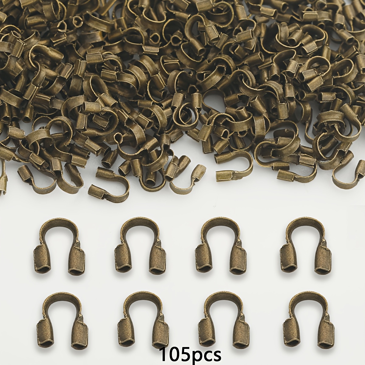 105pcs U-Shaped Mixed Color Line Clasps for DIY Projects