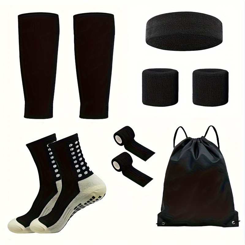 

6pcs Set, Headband Wristband Leg Sleeves , Bag Suitable For Use.