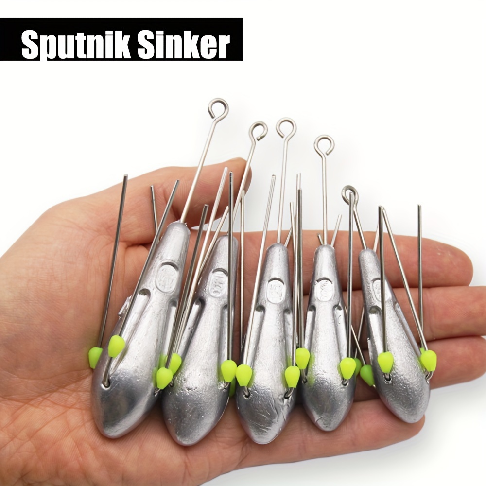 1pc/3pcs Sputnik Sinker Long Tail Fishing Weights Saltwater - Temu