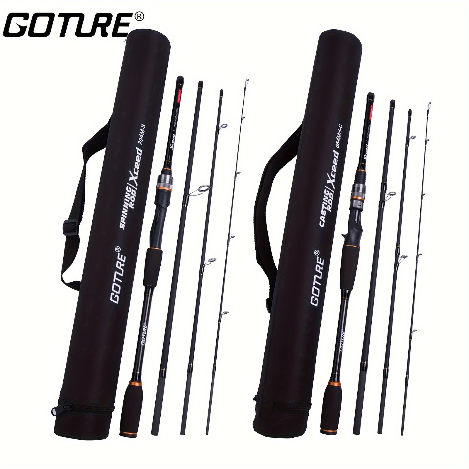 Xceed 1.98m Carbon Spinning/casting Fishing Rod M/mh - Temu Canada