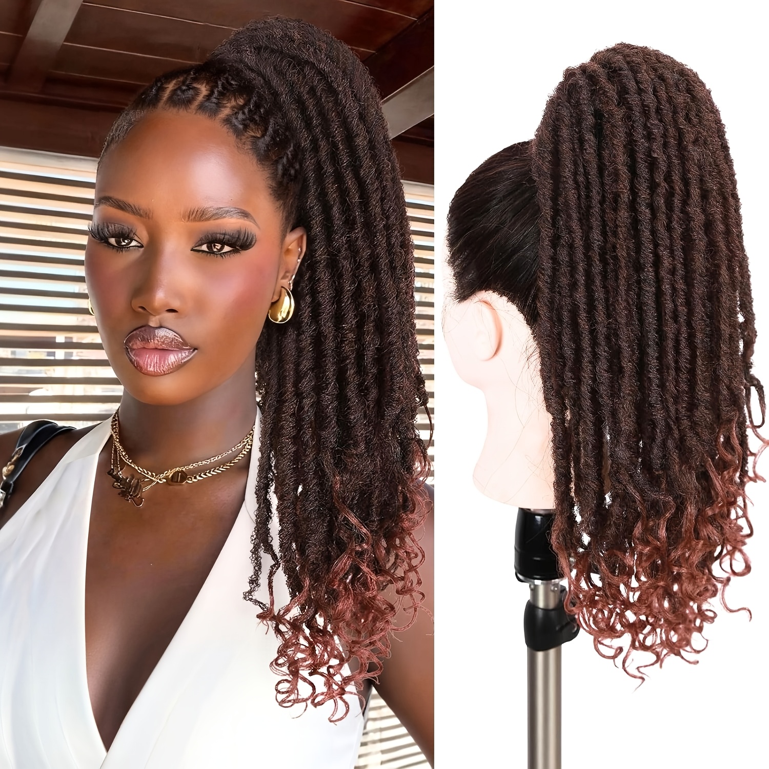 locs ponytail sold on Temu Canada display picture 3