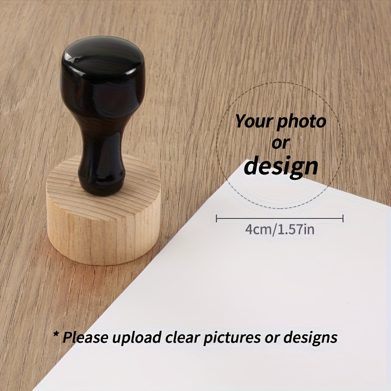 TEMU Customize Logo Stamps With Photos, In Sizes Of 3.0cm, 4.0cm, And 5.0cm. Customize Pattern Seals And Logo Stamps. Your Pictures And Can All Be
