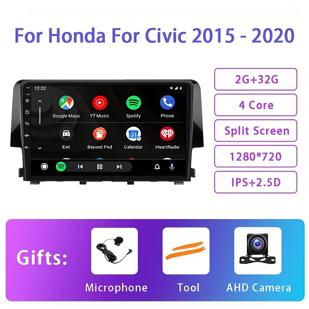 Old For Civic 2006 2012 Autoradio Android 12 10 1 zoll - Temu Austria