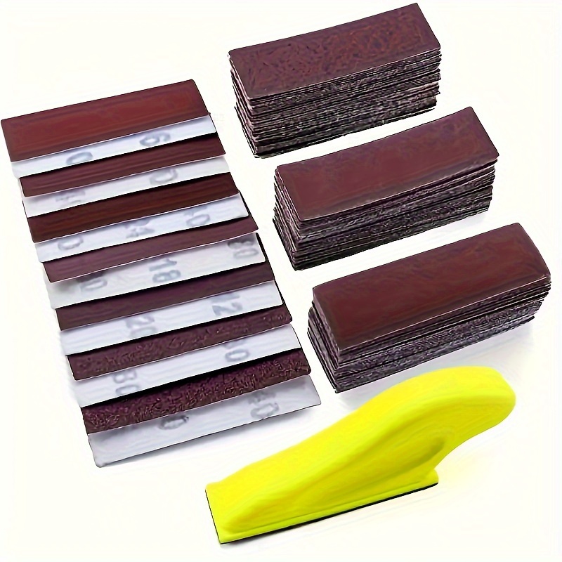 

36/71- Manual Kit, 3.5"x1" , Small For Small , 80-600 Wet/ & Sandpaper, Diamond, For Woodworking Projects