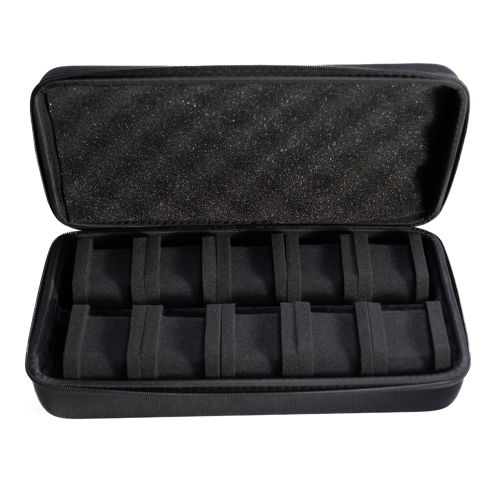 TEMU 10-slot Watch Storage Case, Portable Eva Hard Shell Watch Organizer With Removable Cushions, Zipper Travel Watch Holder For Men And Women, Home