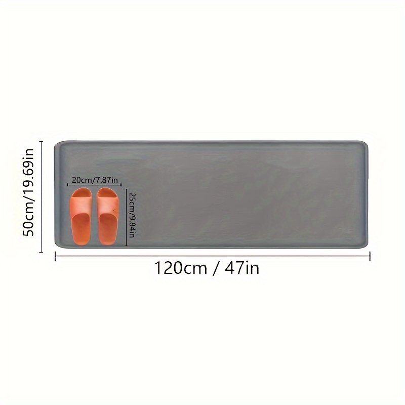 TEMU Sponge Density 25d, 1pc/super Absorbent Bath Mat, Non-slip Indoor Floor Mat, Ultra Soft And Comfortable Premium Bath Rug, For Bathtub, Shower,