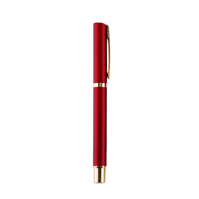 TEMU 12pcs 0.5mm Business Signature Pens, Uv Custom Logo And Text Graduation Gift