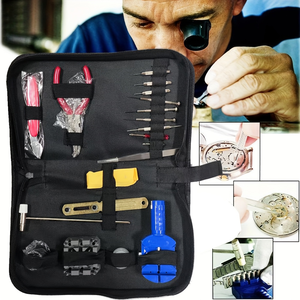 Ouvre Montre Professionnel Kit Réparation Montre HOUSEEN 21 Pièces - Presse Et Moules Professionnels Presse Fermeture Boîtier