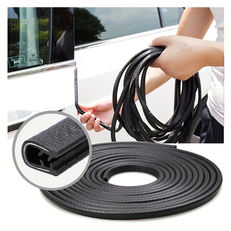 

Pvc Car Door Edge Protector - Anti-scratch Guard Trim Strip With Steel Insert For Noise Reduction & Collision Protection - Vehicle Door Edge Molding Seal - Universal Fit