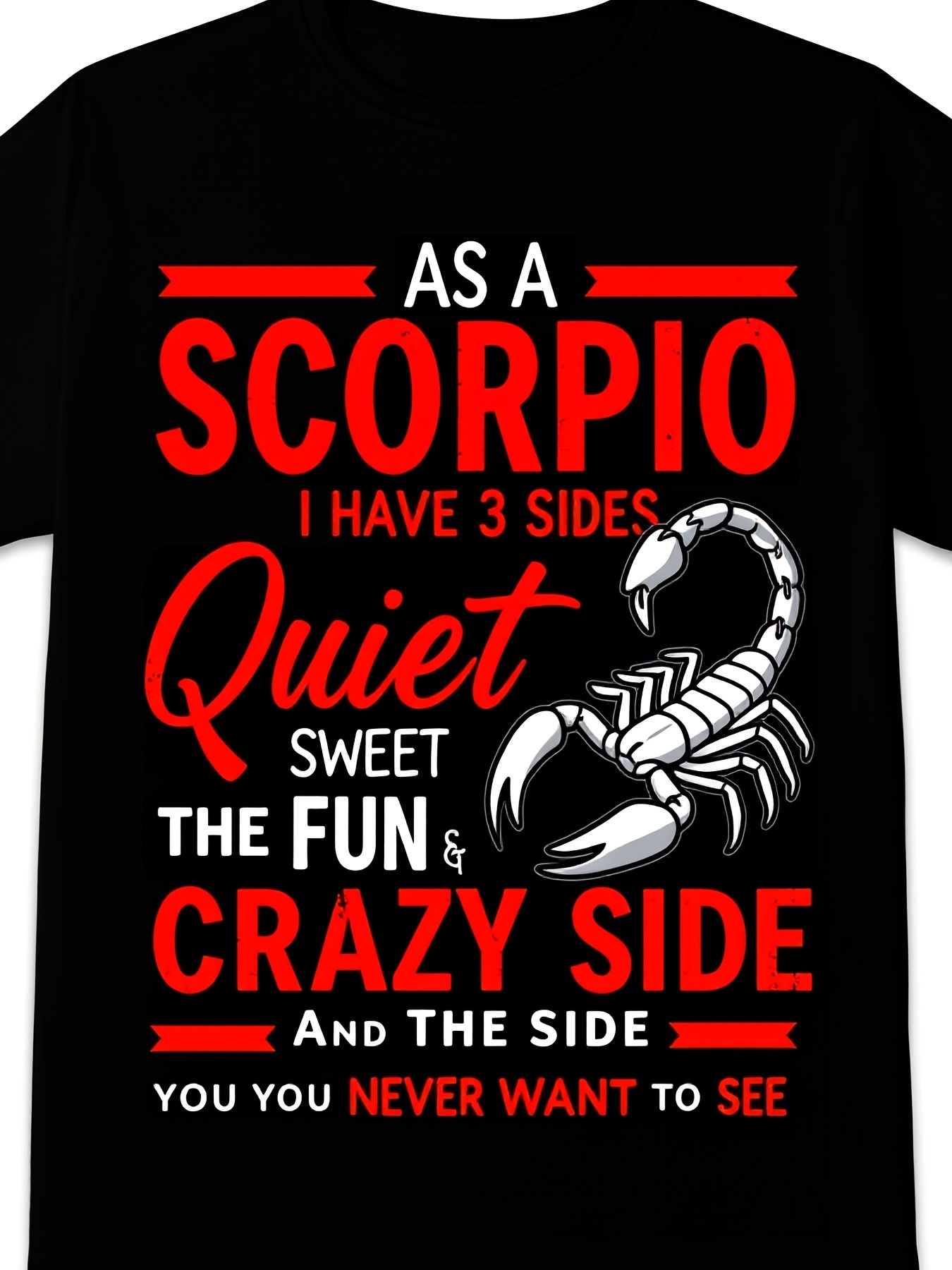 scorpio tees sold on Temu United States