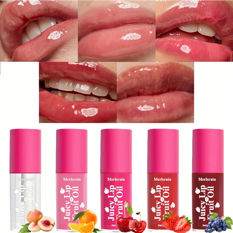 

Fruity Lip Glaze, Moisturizing Liquid Lipstick Lip Gloss, Long Lasting Waterproof Tinted Lip Balm With Dewy Mirror Finish For Women Makeup