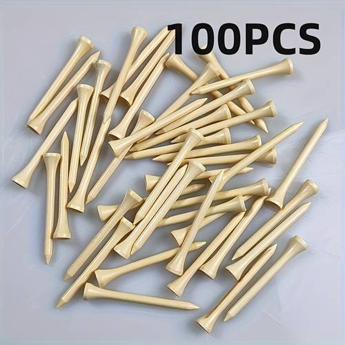 100 50 premium golf tees bamboo reduces improves tee multiple sizes