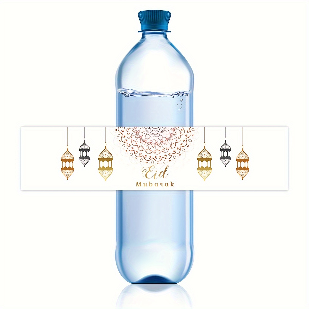 

20pcs, Ramadan Eid Mubarak Water Bottle Labels Eid Water Bottle Label Stickers For Muslim Islamic Ramadan Festival Party Decor