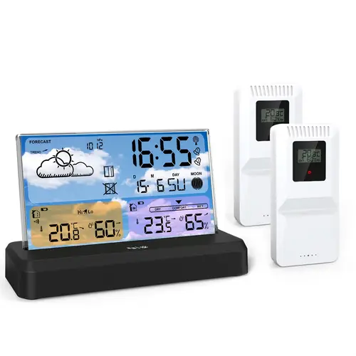 Mini Animated Clock wifi weather station sold on Temu Australia