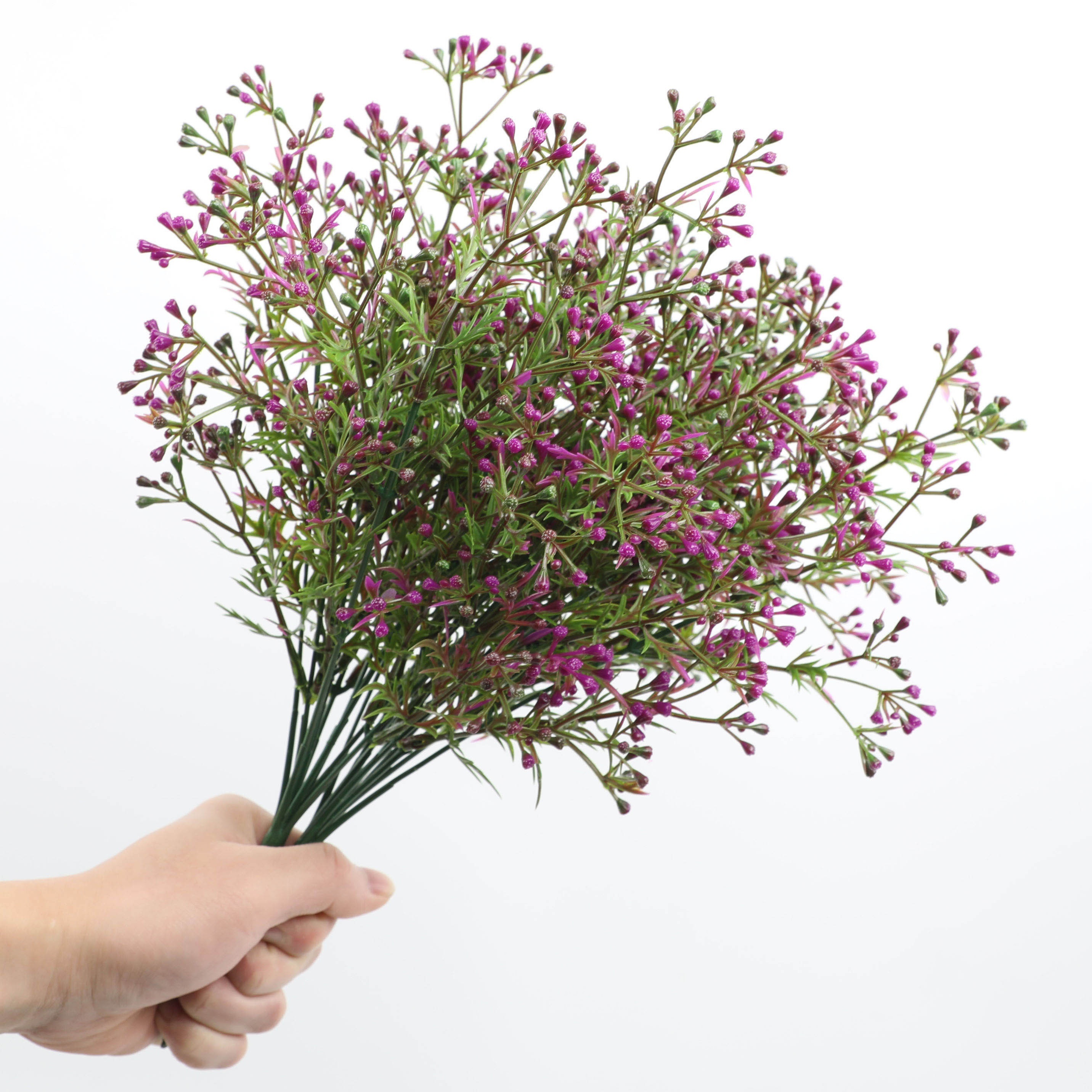 2pcs Artificial Flower Plastic Flower Simulation Green Plant Fruit Home Decoration Tabletop Decoration Shooting Props Wedding Flower Decoration Diy
