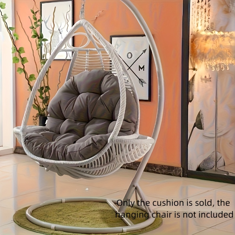 Handmade Bohemian Hanging Chair Cushion, Seat Pad, Polyester Cover - Non-Woven Fabric Weaving, Ideal for Indoor And Outdoor Use - Perfect for Decorating Patios, Balconies