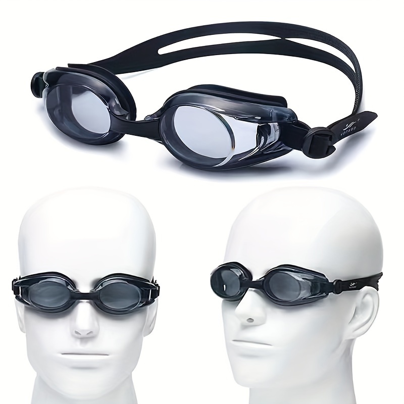 

1pc Adjustable Transparent Swimming Glasses, Waterproof Swimming Goggles With Nose Clip And Earplugs