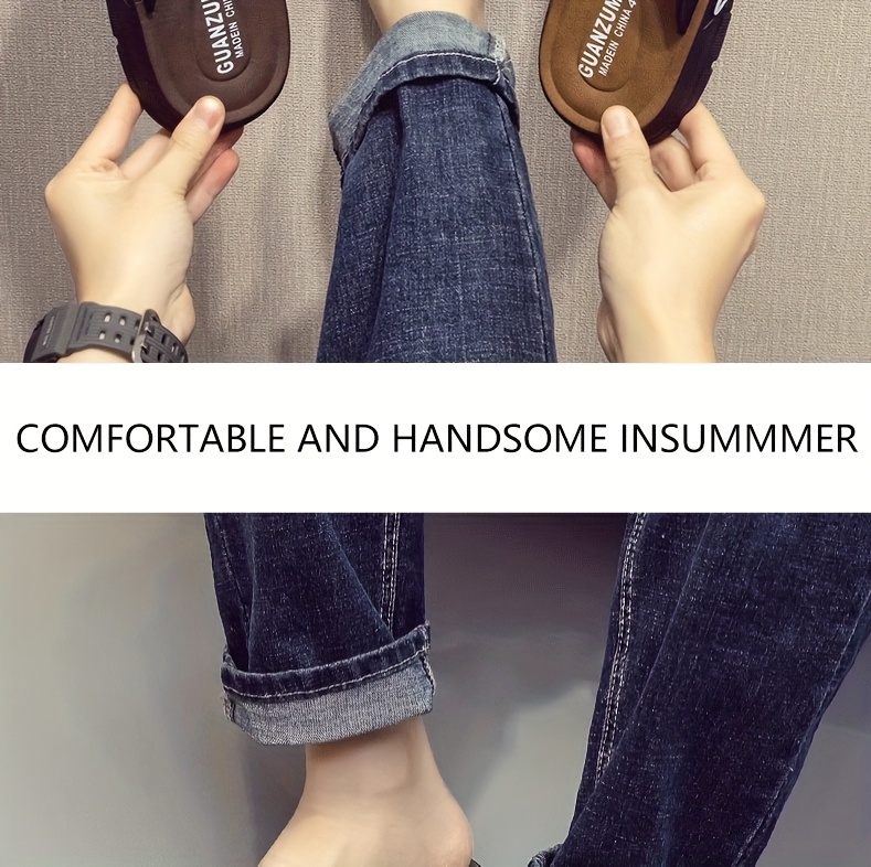 mens high end flip flops for summer designed for casual wear featuring odor slip and a soft sole for feel Product details 14