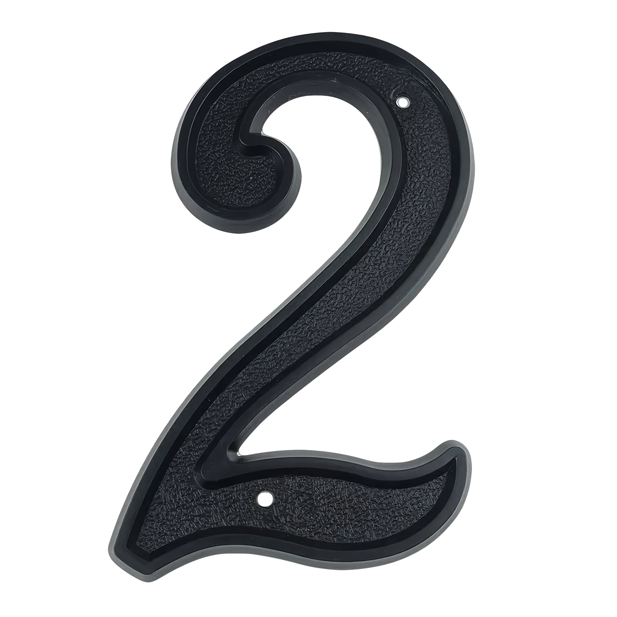 TEMU 1 stuk Zwart 5,5" 139mm Modern Huisnummer, ABS Kunststof, Brievenbus Adresbord, Buitendeur Nummer #0-9