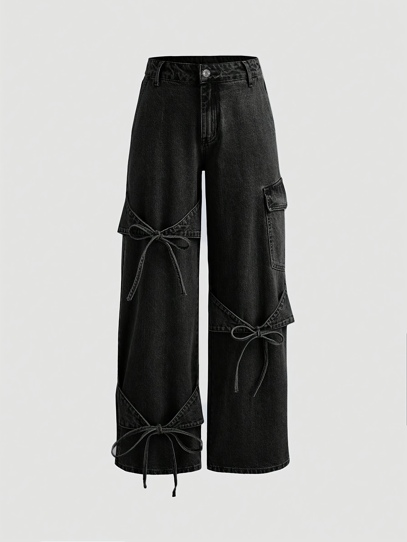 INSPIRATION WIDE BLACK DENIM PANT☆LEX 【公式通販】