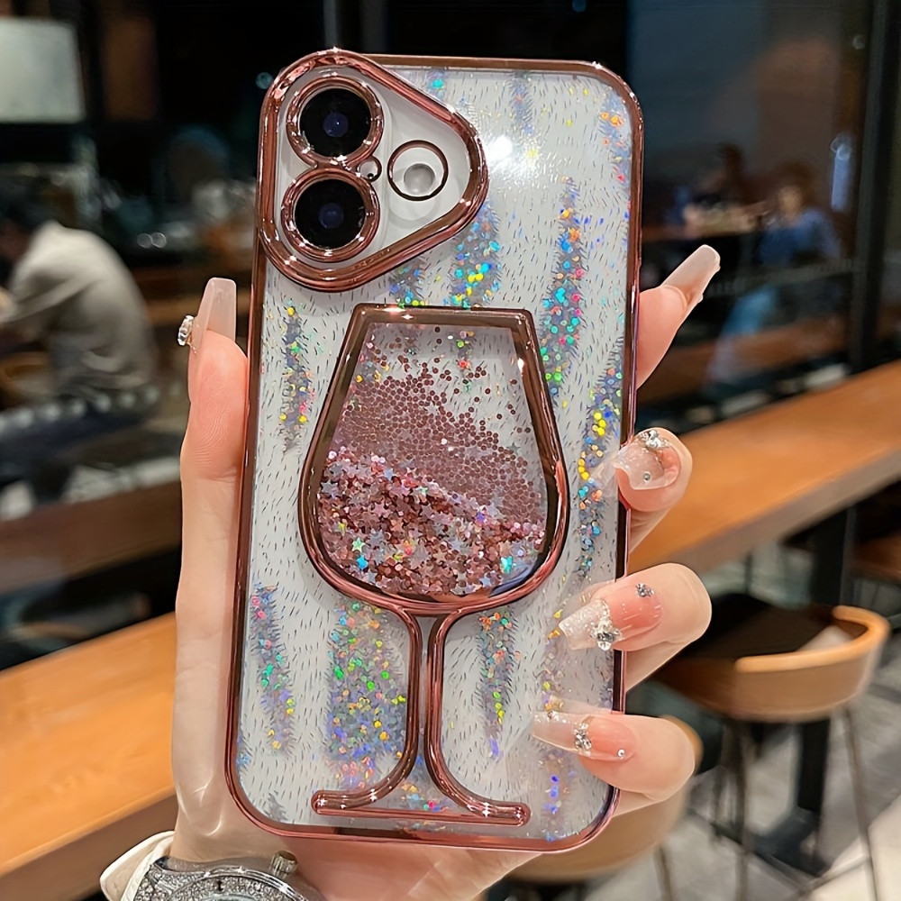 

Glitter Quicksand Back Phone Case For 15 14 Pro 11 Luxury Protective Cover