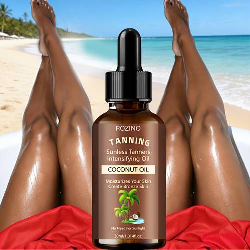 instant tanning oil tanning agent fast 1 hour fast tanning waterproof long lasting moisturizing natural tanning lotion contains coconut oil aloe ver ingredients glow for an