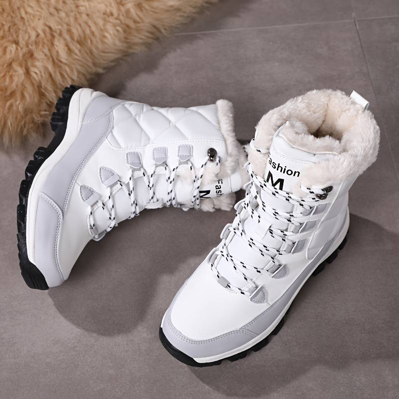 Women's Winter Snow Boots - Waterproof, Non-Slip & Warm Outdoor Work Shoes