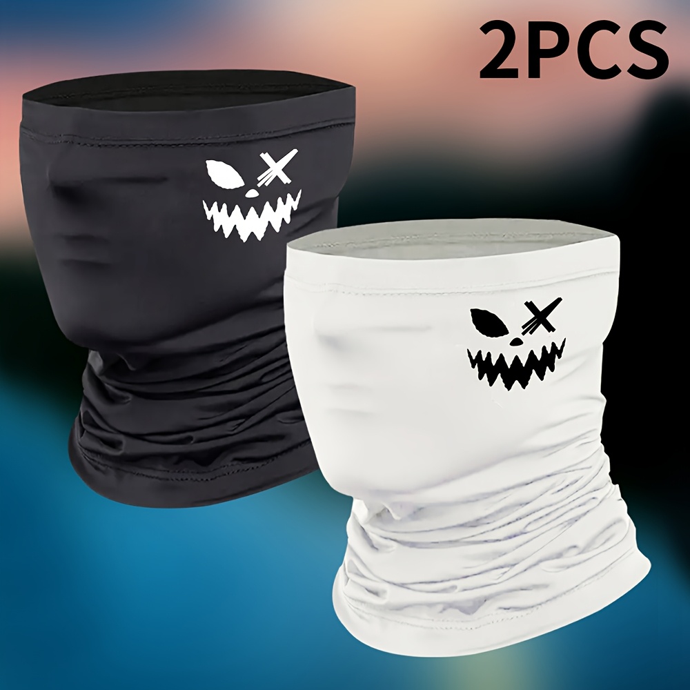 Image of Outdoor Sports Cycling Mountaineering Windproof Dustproof Multifunctional Mask Neck Gaiter, Print Ski Mask Balaclava Face Mask For Men Women