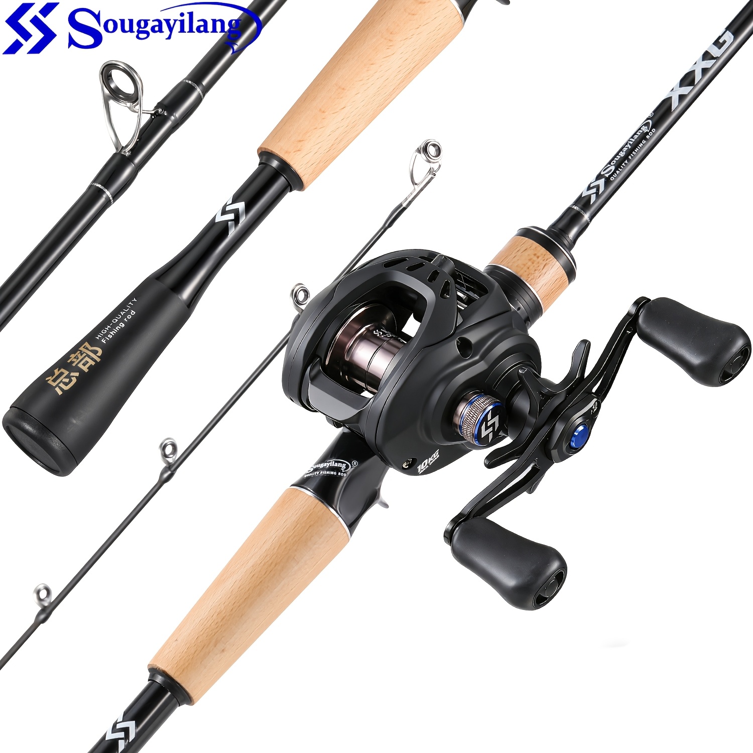 baitcaster reel combo nz baitcasting reel rod combo sold on Temu New Zealand