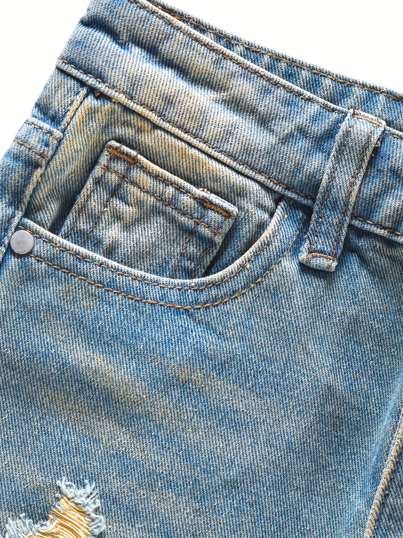 Jeans Pretos Rasgados Para Crianças, Calças Jeans Estilo De Rua Para  Meninos Legais, Roupas De Menino Para Todas As Estações