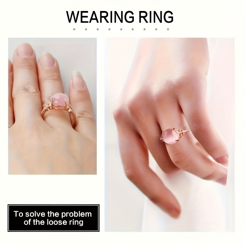 Ajustador de tamaño de anillo para anillos sueltos para cualquier anillo  reductor de tamaño de anillo protector de anillo espaciador