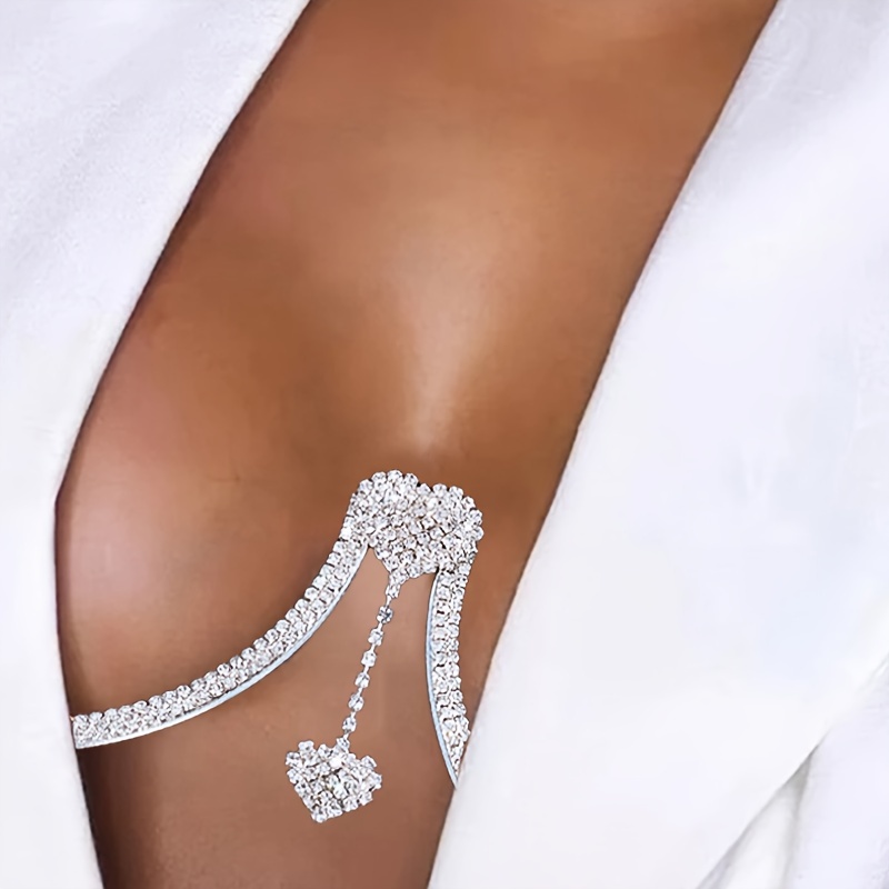 Sexy full body chain hot body necklace synthetic diamonds - Super