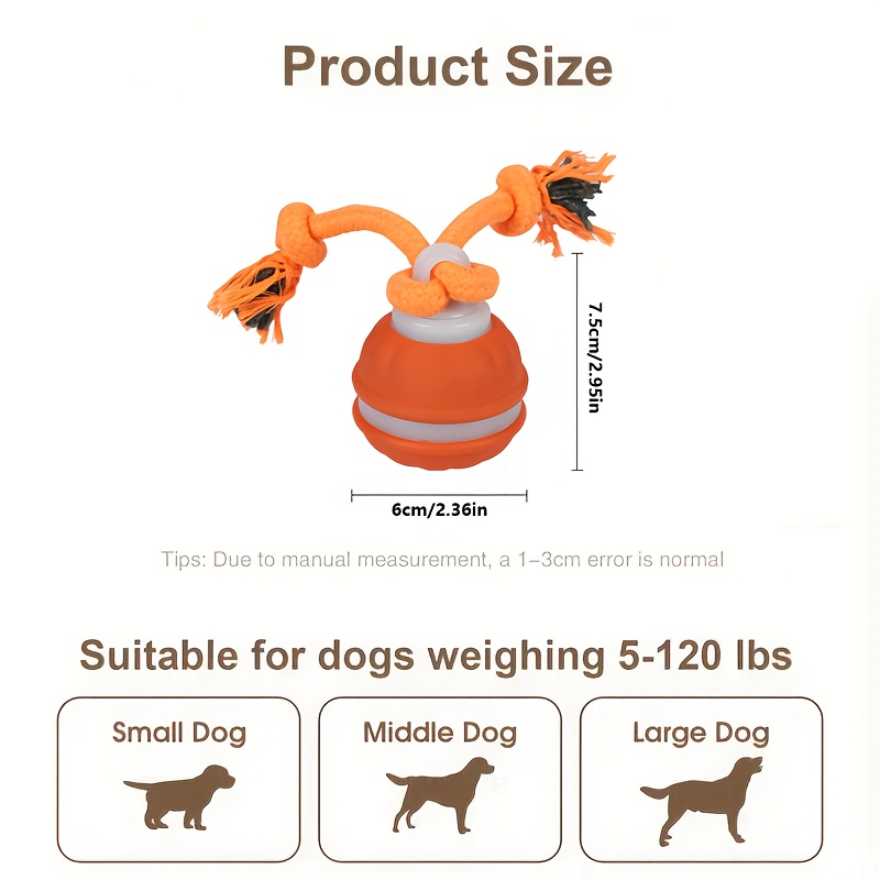 Electric Bouncing Ball Dog Toy for Boredom Relief