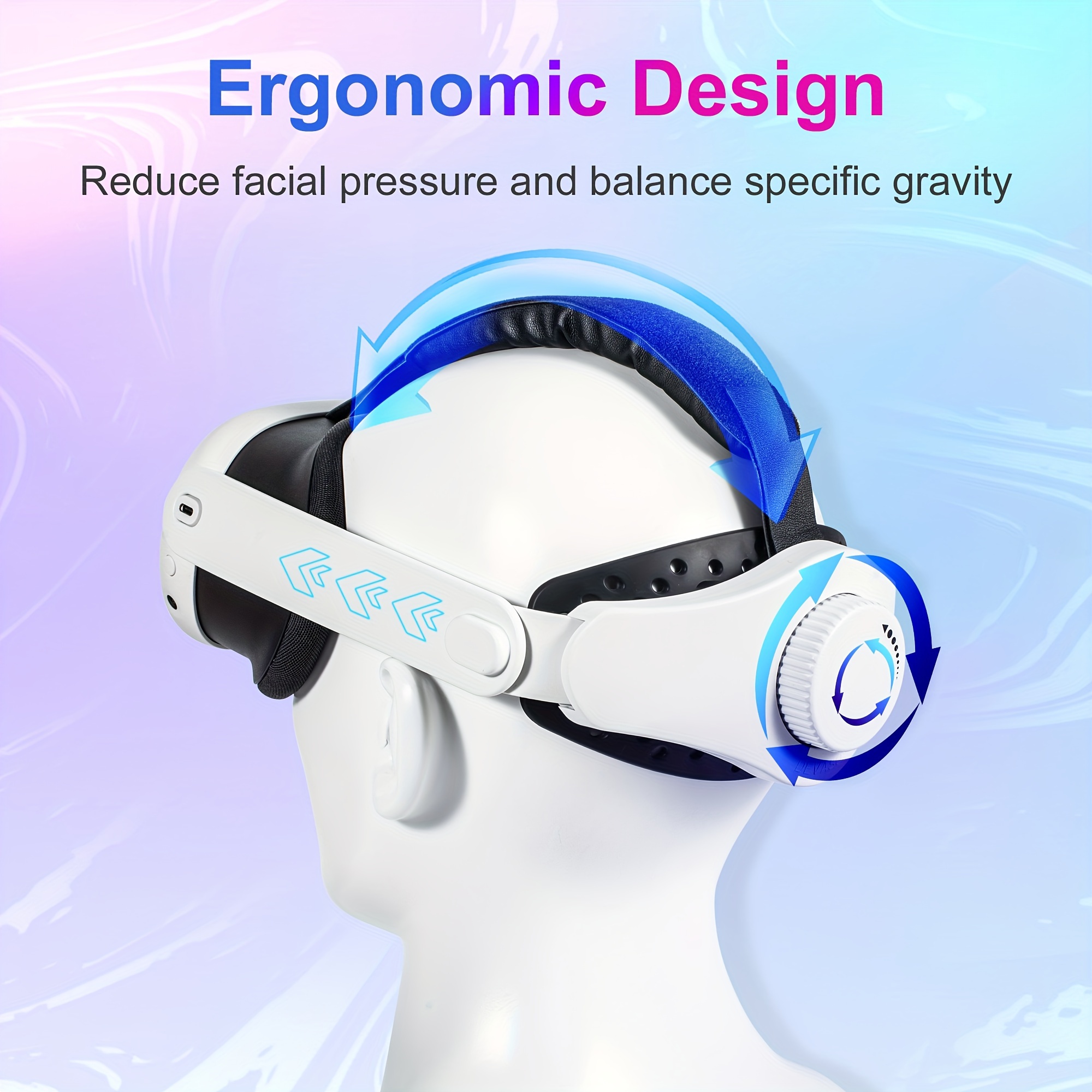 Adjustable Head Strap For Meta Quest 3 Omnidirectional Decompression Halo  Strap Headwear For Quest 3 VR Accessories - AliExpress