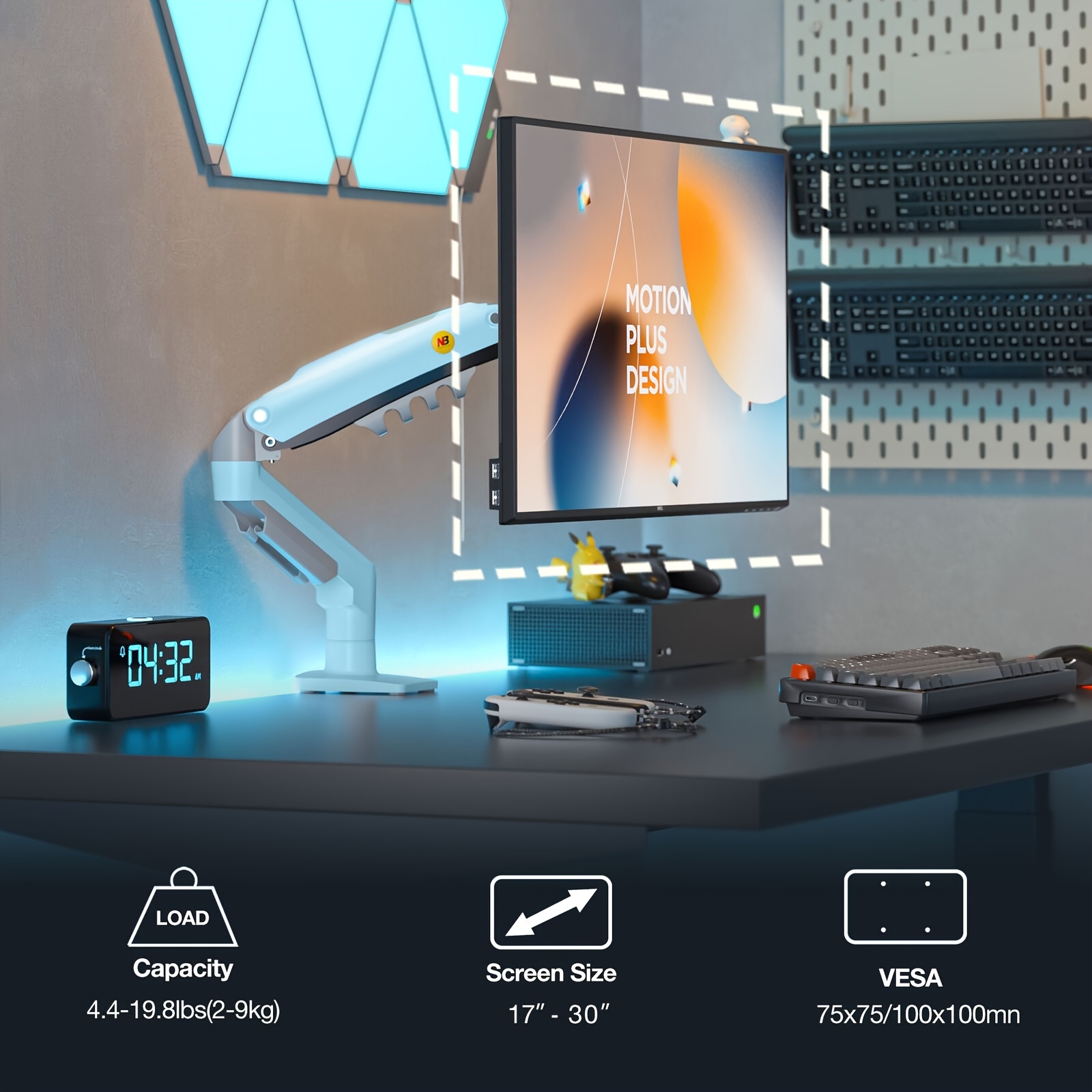 dual monitor arm sold on Temu Australia