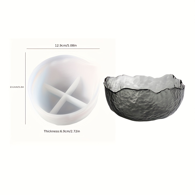 Image of Resin Casting Mold Irregular Type A Irregular Fruit Nut Storage Bowl Mold, Creative Handicrafts, Suitable For Room Tabletop Decoration, Glue Mold