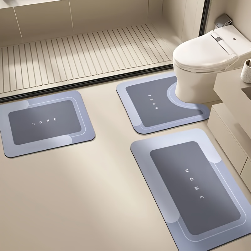 3 Tapis Bain Séchage Rapide