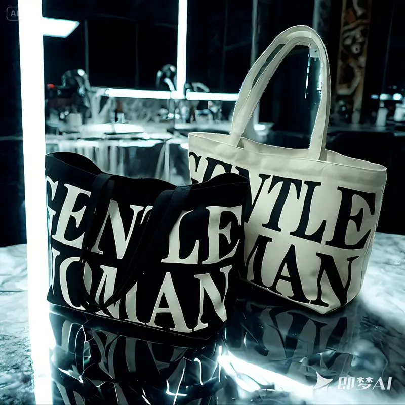 canvas tote bag large capacity white letter print shoulder bag for everyday use everyday shoulder bag bag simple tote construction details 6
