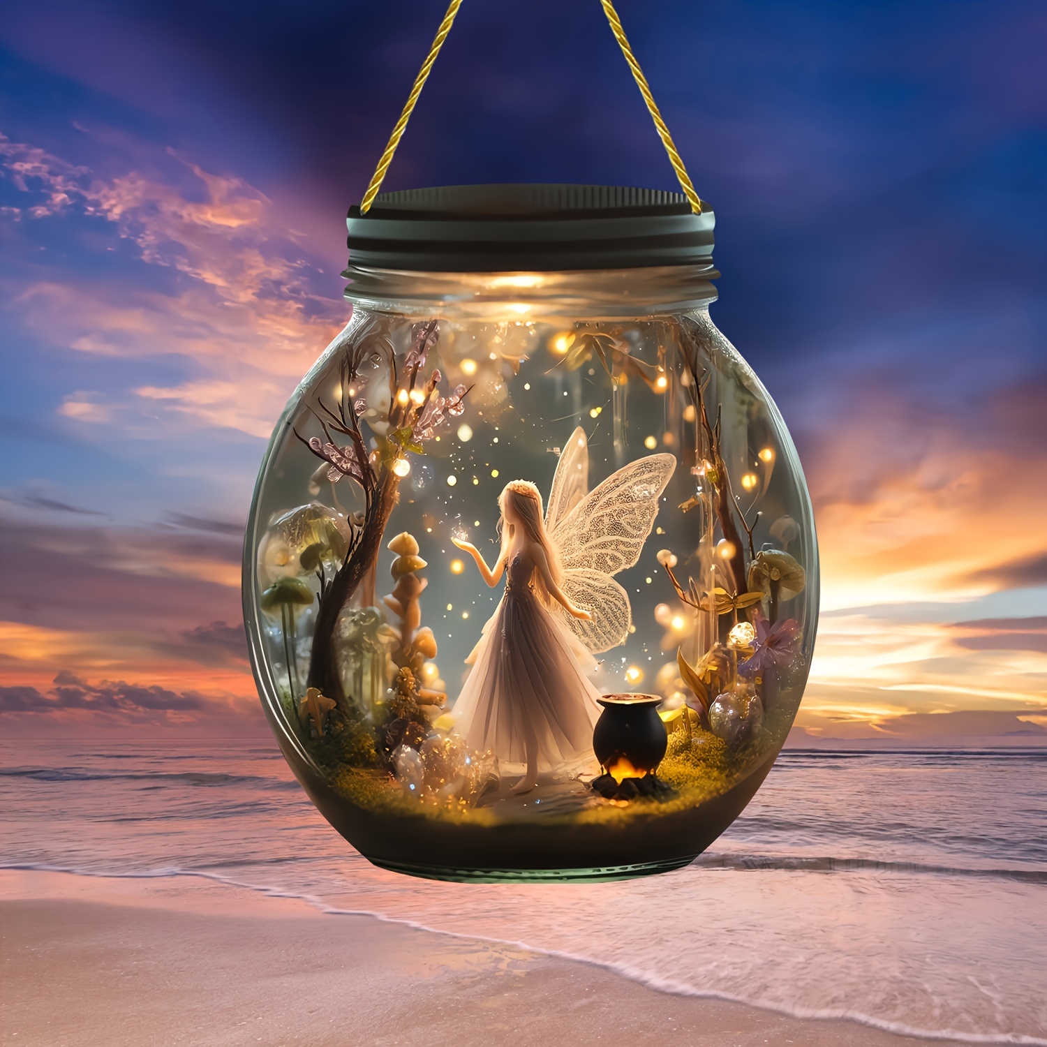 

Fairy Tale Acrylic Wall Decor - 1/2pcs Artistic Elf-themed Bottle Light Catchers, Versatile Princess Plaques For Bedroom, Living Room, Kitchen, And Garden