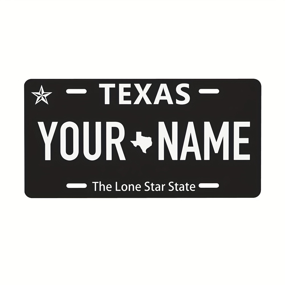 

Custom Personalized Vintage Aluminum License Plate, 6x12 Inch, All 50 States, Home, Cafe, Restaurant, Bar, Wall Decor, Dustproof & Waterproof, Holiday Metal Foil Decoration