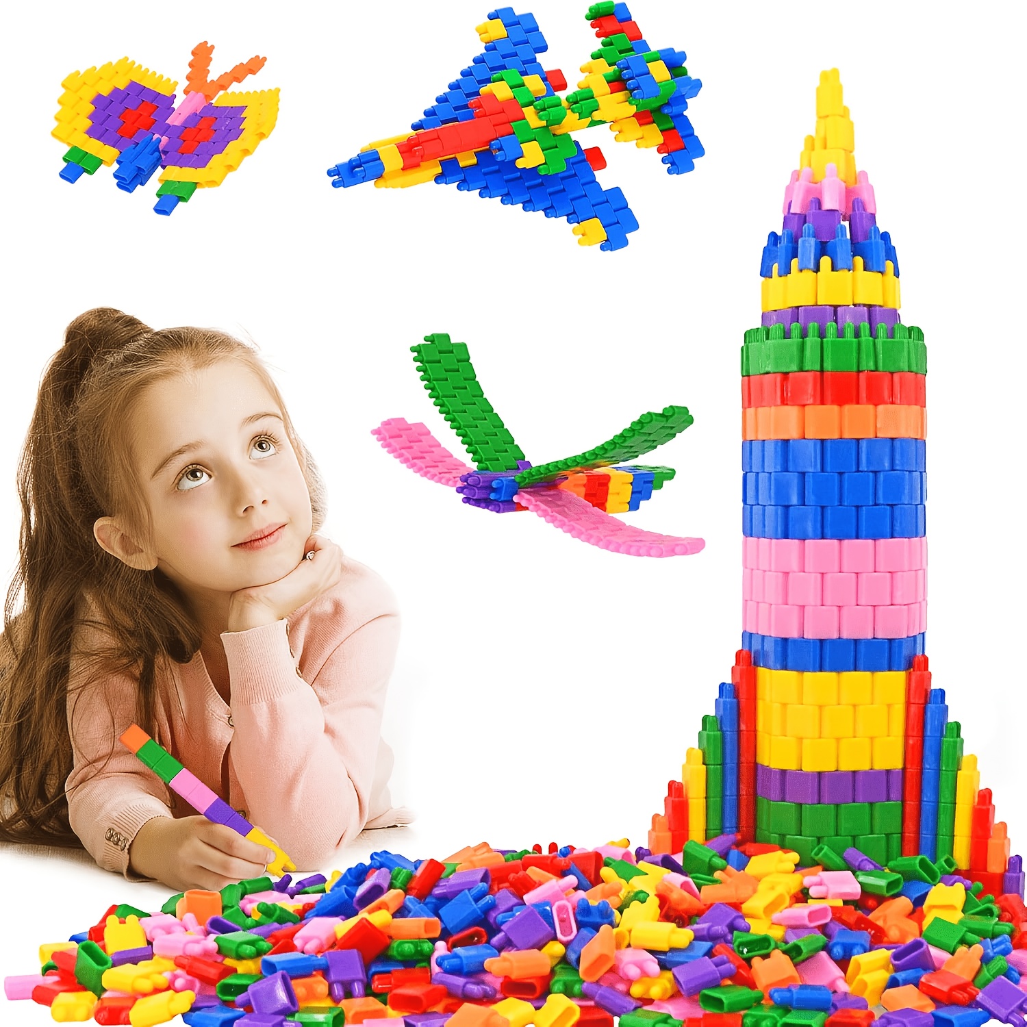 500pcs Magnetic Building Block Toy Set