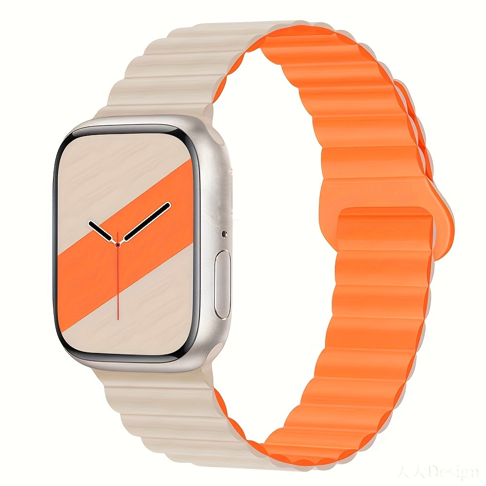Bracelet, silicone orange pour Apple Watch –