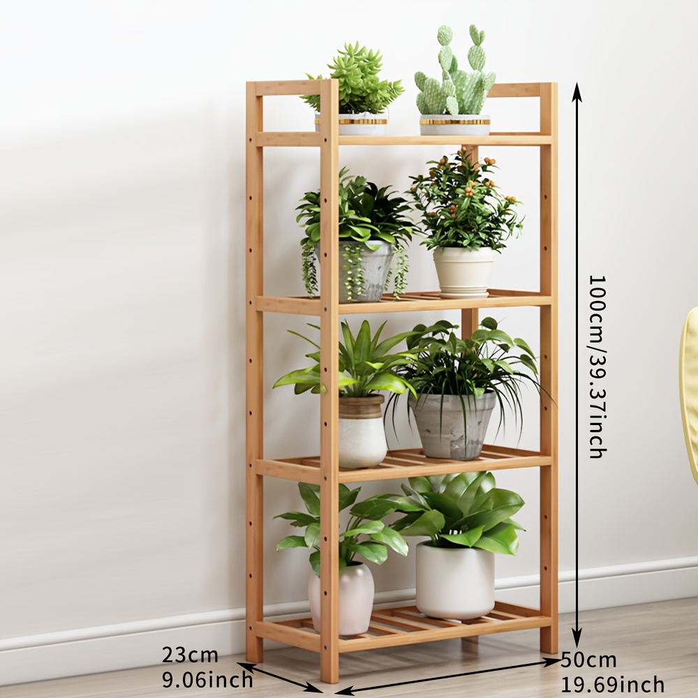 1pc Balcony Courtyard Floor-standing Flower Stand Indoor Flower Stand Household Living Room Storage Rack Flower Pot Rack