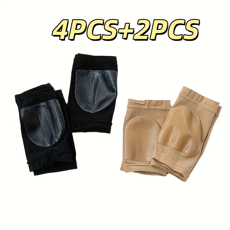 6pcs Gel Heel Protectors, Soft Gel Heel Cushions, Heel Supports For Daily Foot Care, Moisturizing Foot Sleeves