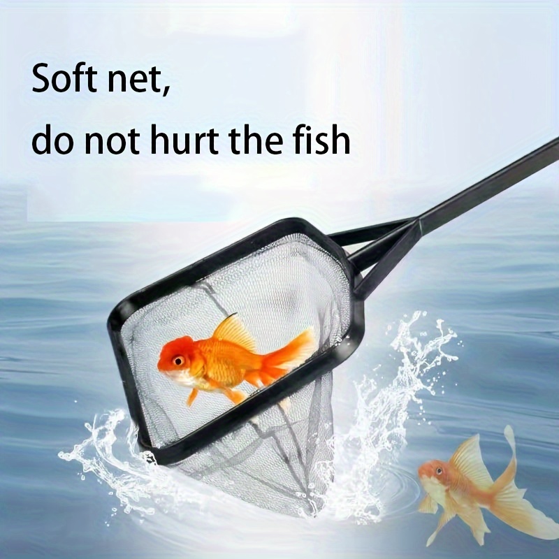 Aquarium Net Fish Tank Net Fine Mesh Fish Catch Net with Plastic