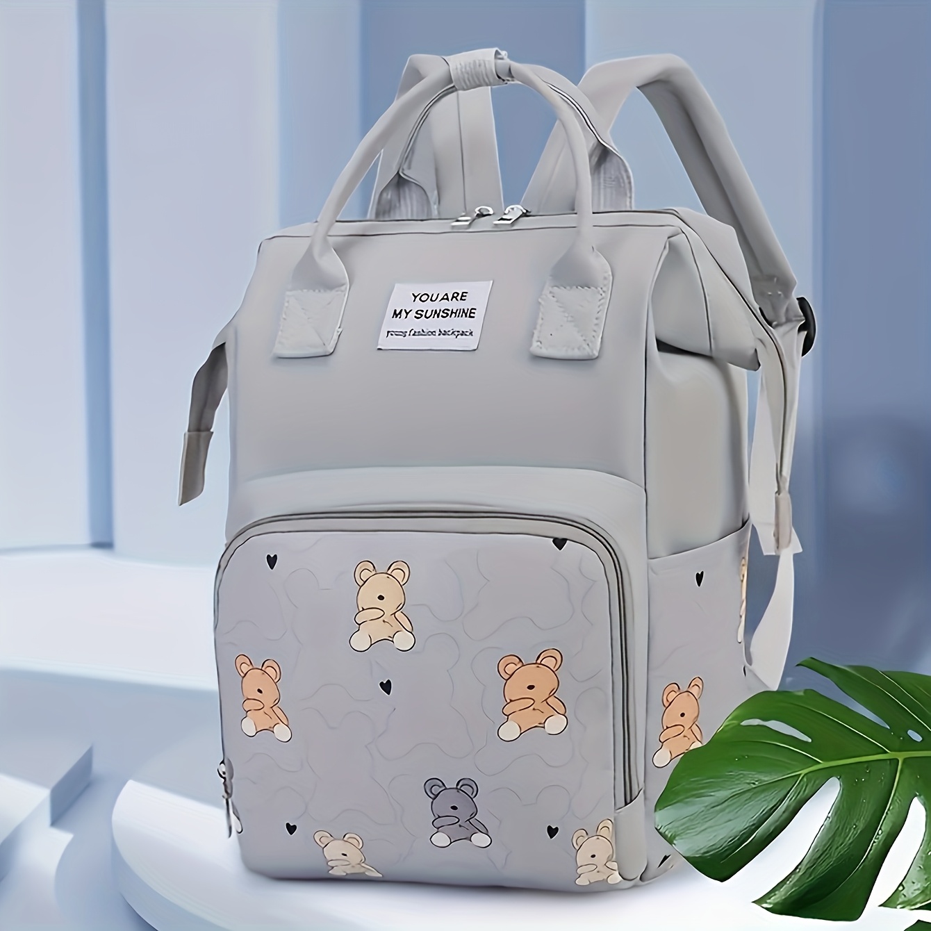 Mochila Multiusos para Viajes, Bolso de Pañales y Cambiador para Mujeres Embarazadas, Compatible con Cochecitos - Imagen 5