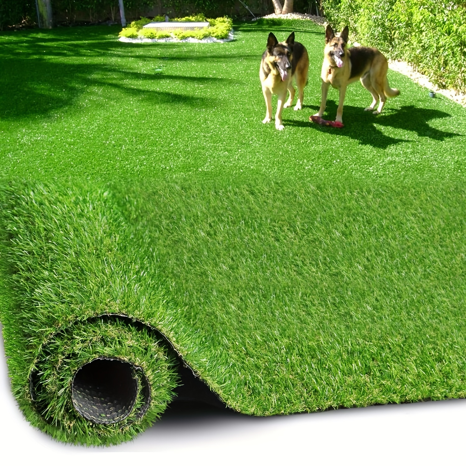 Tapis De Gazon Artificiel Intérieur Extérieur 200x100 Cm - Pelouse Synthétique Réaliste Pour Jardin, Terrasse Et Décoration